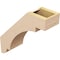 Ekena Millwork 5-inch W x 16-inch D x 16-inch H Aspen Rough Cedar Woodgrain TimberThane Knee Brace, Primed BRCUR05X16X16ASPRCPR - alternate 2